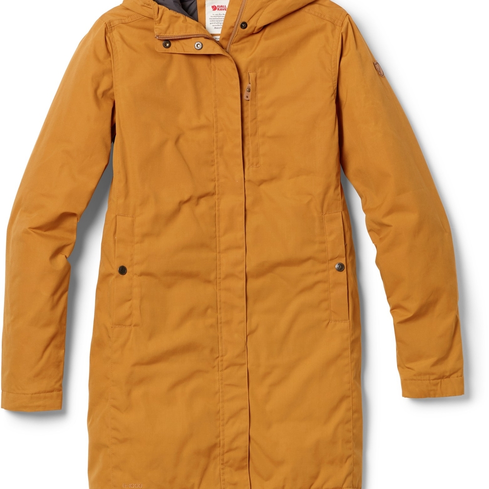 Women's Mustard Parka Coat